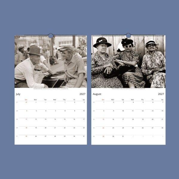Russell Lee Art Calendar – US Doc Photographer, Street Photography, Semi-Glossy Paper