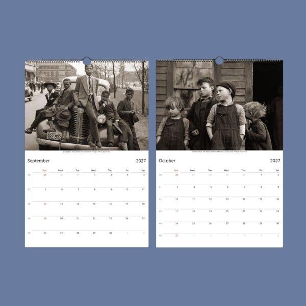 Russell Lee Art Calendar – US Doc Photographer, Street Photography, Semi-Glossy Paper