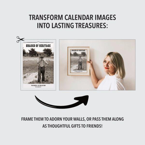 Russell Lee Art Calendar – US Doc Photographer, Street Photography, Semi-Glossy Paper