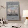 Maritime Calendar – Sailboat Painting, Nautical Decor, Semi-Glossy Paper