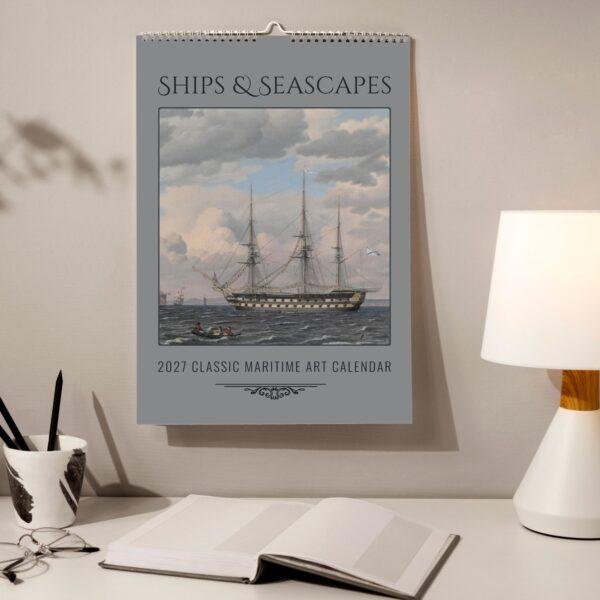 Maritime Calendar – Sailboat Painting, Nautical Decor, Semi-Glossy Paper