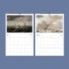 Maritime Calendar – Sailboat Painting, Nautical Decor, Semi-Glossy Paper