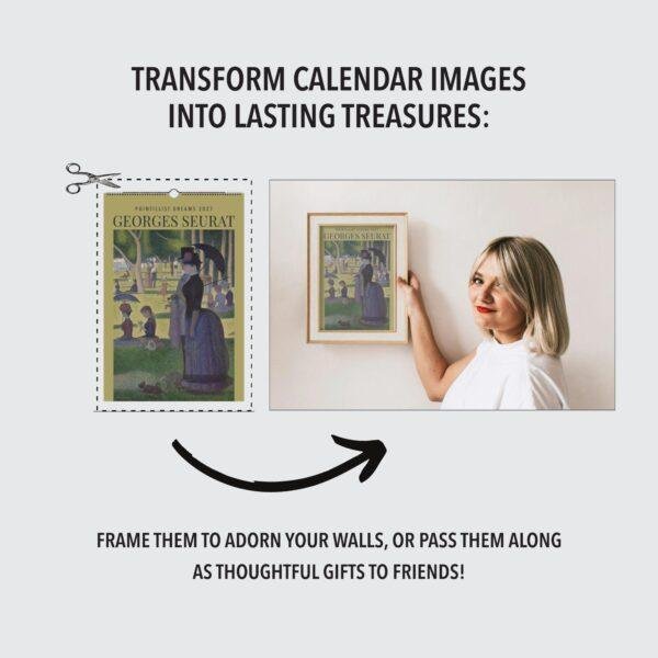 Georges Seurat Wall Calendar – French Painter, Pointillism Art, Semi-Glossy Paper