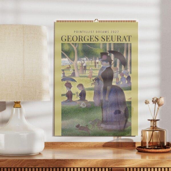Georges Seurat Wall Calendar – French Painter, Pointillism Art, Semi-Glossy Paper