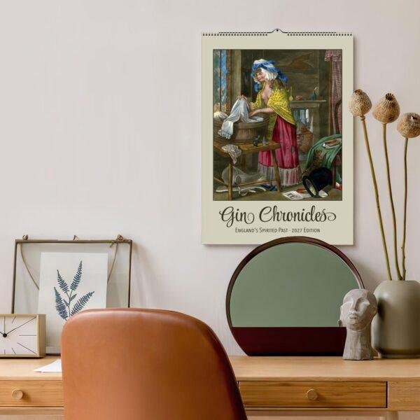 Gin Calendar – British History Wall Art, Drinking Games, Thoughtful Gifts Men, Semi-Glossy Paper