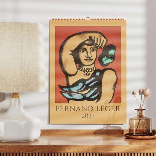 Fernand Léger Wall Calendar – French Artist, Abstract Art Cubism, Semi-Glossy Paper