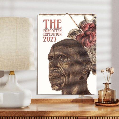 African Tribal Art Calendar - Alexandre Jacovleff's The Forgotten Expedition, Semi-Glossy Paper