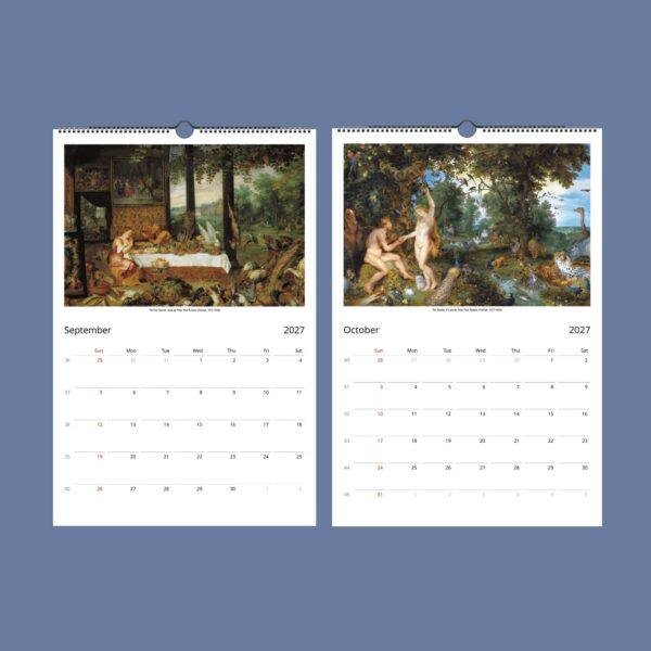 Peter Paul Rubens Wall Calendar