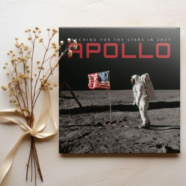 Apollo Astronaut Wall Calendar – NASA Moon Mission, Space Exploration, Semi‑Glossy Paper