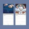 Apollo Astronaut Wall Calendar – NASA Moon Mission, Space Exploration, Semi‑Glossy Paper