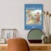 Once Upon a Time Wall Calendar - Floral Legends, Vintage Fairy Tales, Semi-Glossy Paper