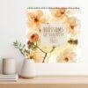 Floral calendar - Blossoms of Serenity, Botanical Art, Calendar Gift, Semi-Gloss Paper