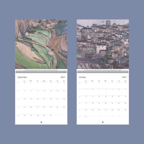 Charles Rennie Mackintosh Wall Calendar - Scottish Artist, Art Nouveau Style, Semi-Gloss Paper