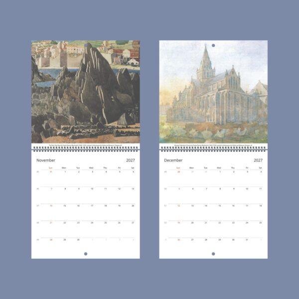 Charles Rennie Mackintosh Wall Calendar - Scottish Artist, Art Nouveau Style, Semi-Gloss Paper