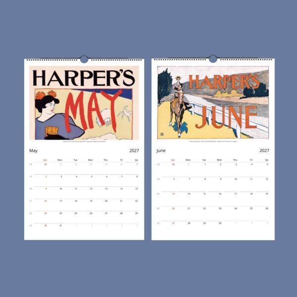 Edward Penfield Wall Calendar – American Artist, Vintage Advertising, Semi-Glossy Paper