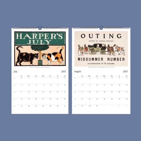 Edward Penfield Wall Calendar – American Artist, Vintage Advertising, Semi-Glossy Paper