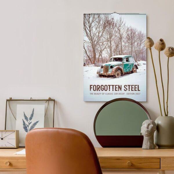 Forgotten Steel – Classic Cars Wall Calendar - Abandon Cars, Car Photography, Semi-Glossy Paper