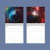 Galaxy Wall Calendar – NASA Hubble Webb, Space Lovers Gift, Semi-Gloss Silk Paper
