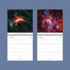 Galaxy Wall Calendar – NASA Hubble Webb, Space Lovers Gift, Semi-Gloss Silk Paper