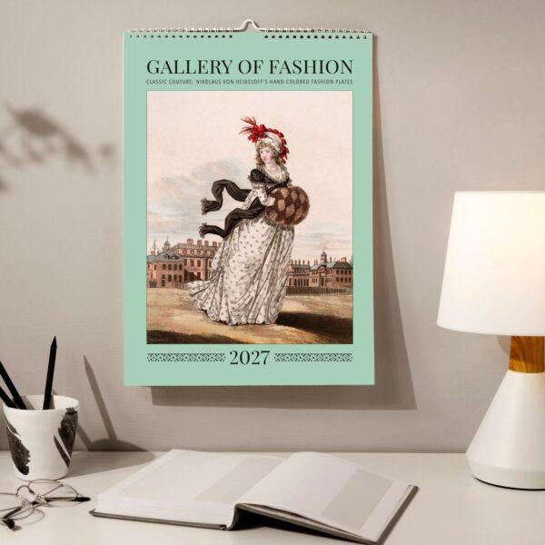 Gallery of Fashion Wall Calendar – 18th Century, Boho Dresses, Semi-Glossy Paper