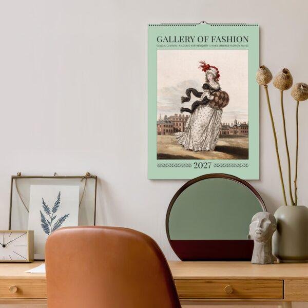 Gallery of Fashion Wall Calendar – 18th Century, Boho Dresses, Semi-Glossy Paper