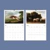 George Stubbs Wall Calendar – British Animal Art, Horse Painting, Semi-Glossy Paper