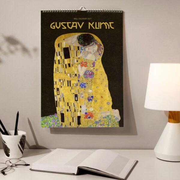 Gustav Klimt Wall Calendar - Austrian Artist, The Kiss, Creative Gift Ideas, Semi-Glossy Paper