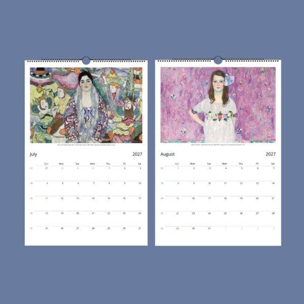 Gustav Klimt Wall Calendar - Austrian Artist, The Kiss, Creative Gift Ideas, Semi-Glossy Paper