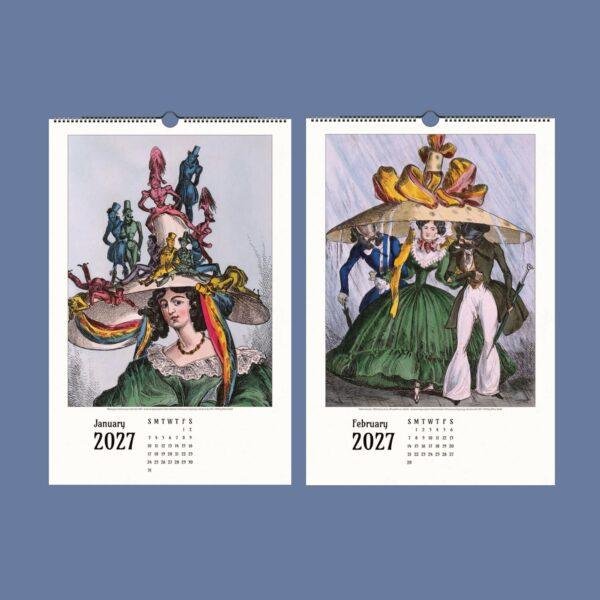 William Heath Wall Calendar – Political Caricature, Funny Satire Gift, Semi-Glossy Paper