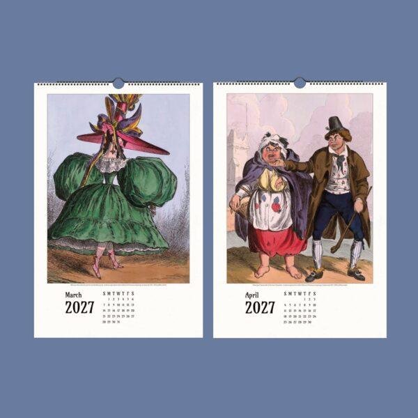 William Heath Wall Calendar – Political Caricature, Funny Satire Gift, Semi-Glossy Paper