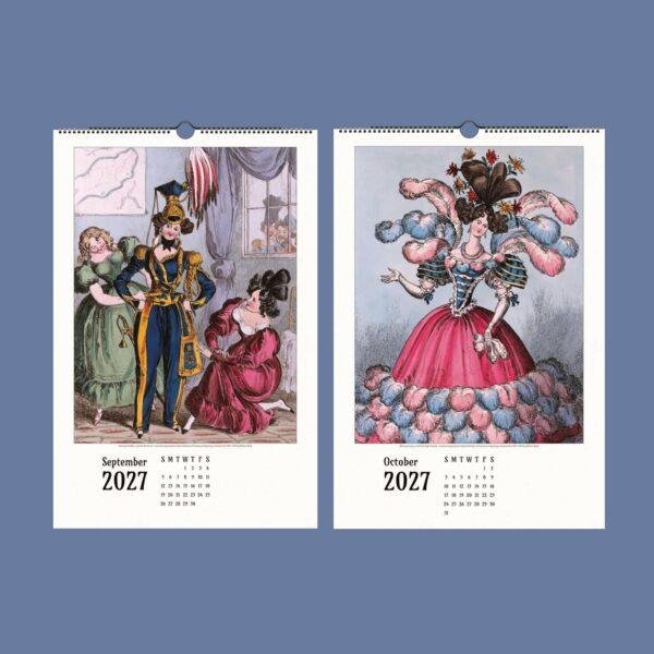 William Heath Wall Calendar – Political Caricature, Funny Satire Gift, Semi-Glossy Paper