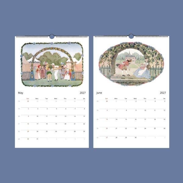 Henriëtte Willebeek le Mair Wall Calendar – Dutch Artists, Nursery Rhymes, Semi-Glossy Paper