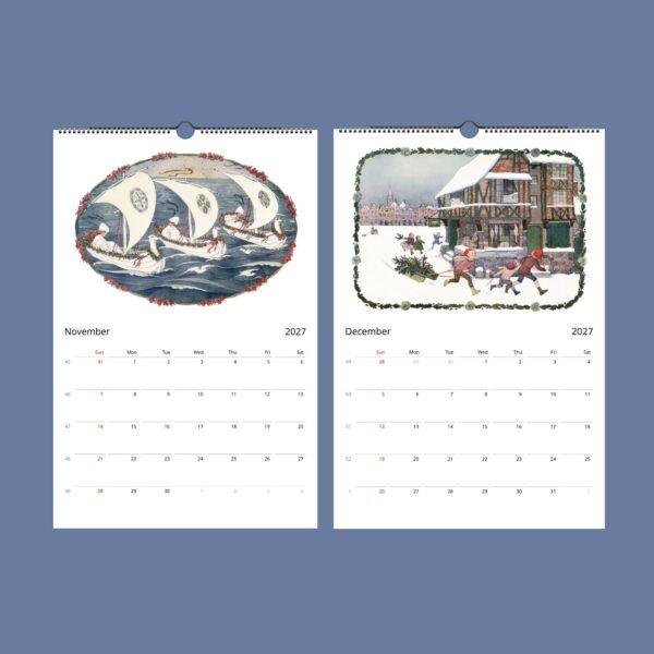 Henriëtte Willebeek le Mair Wall Calendar – Dutch Artists, Nursery Rhymes, Semi-Glossy Paper