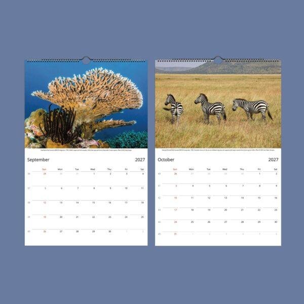 World Heritage Wall Calendar - Travel Photography, Great Wonders, Semi-Glossy Paper