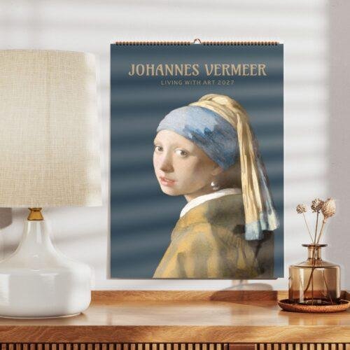 Johannes Vermeer Wall Calendar – Monthly Art Print, Dutch Golden Age, Genre Painting, Semi-Glossy Paper