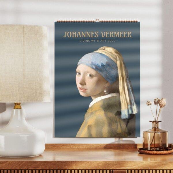 Johannes Vermeer Wall Calendar – Monthly Art Print, Dutch Golden Age, Genre Painting, Semi-Glossy Paper