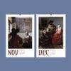 Johannes Vermeer Wall Calendar – Monthly Art Print, Dutch Golden Age, Genre Painting, Semi-Glossy Paper