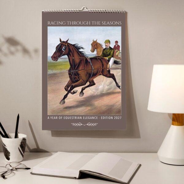 John Cameron Wall Calendar - Horse Racing Art, Equestrian Elegance, Semi-Glossy Paper