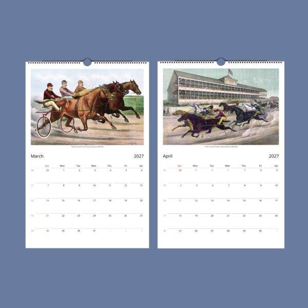 John Cameron Wall Calendar - Horse Racing Art, Equestrian Elegance, Semi-Glossy Paper