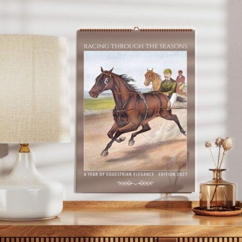John Cameron Wall Calendar - Horse Racing Art, Equestrian Elegance, Semi-Glossy Paper