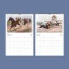 John Cameron Wall Calendar - Horse Racing Art, Equestrian Elegance, Semi-Glossy Paper