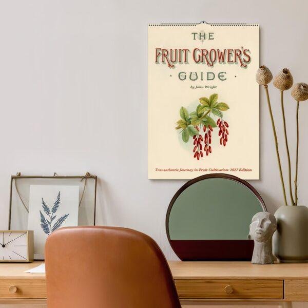 Victorian Garden Wall Calendar - Antique Fruit Art, Plant Lover Gift, Semi-Glossy Paper