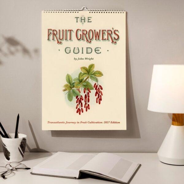 Victorian Garden Wall Calendar - Antique Fruit Art, Plant Lover Gift, Semi-Glossy Paper