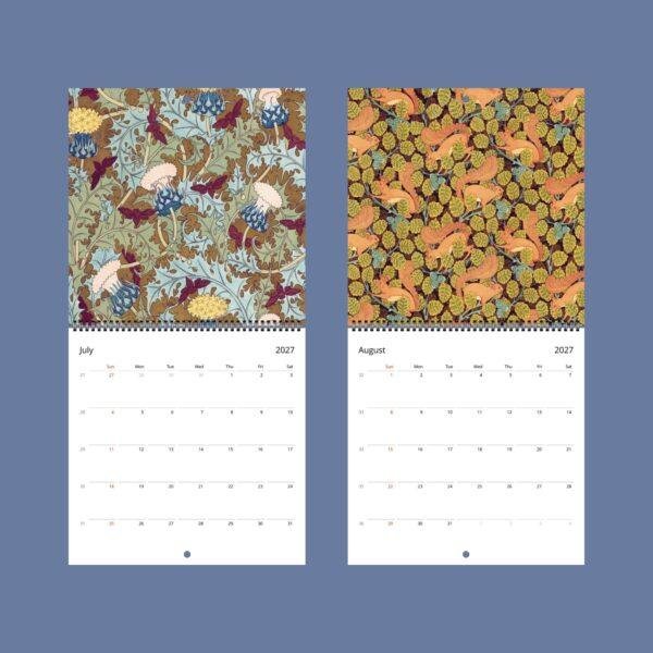 Art Nouveau Wall Calendar: Bohemian Style, Maurice Pillard Verneuil, Semi-Glossy Paper