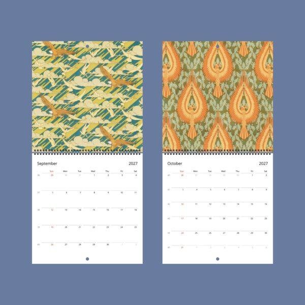 Art Nouveau Wall Calendar: Bohemian Style, Maurice Pillard Verneuil, Semi-Glossy Paper