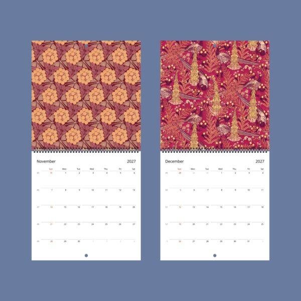 Art Nouveau Wall Calendar: Bohemian Style, Maurice Pillard Verneuil, Semi-Glossy Paper