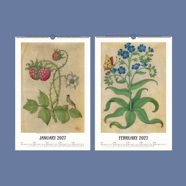 Renaissance Art Calendar – Claude de France, French Artist, Botanical Artwork, Semi-Glossy Paper
