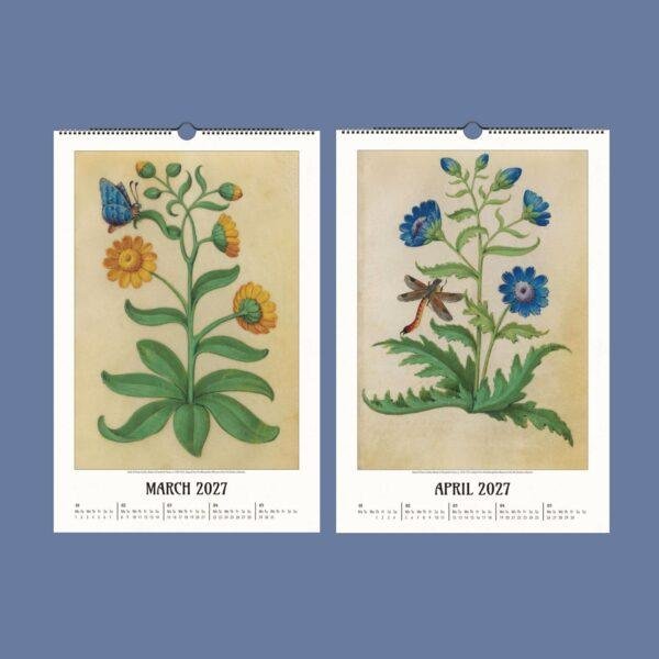 Renaissance Art Calendar – Claude de France, French Artist, Botanical Artwork, Semi-Glossy Paper