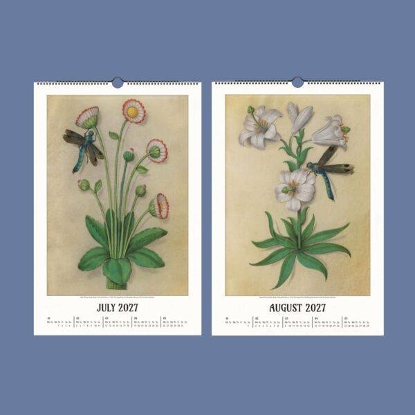 Renaissance Art Calendar – Claude de France, French Artist, Botanical Artwork, Semi-Glossy Paper