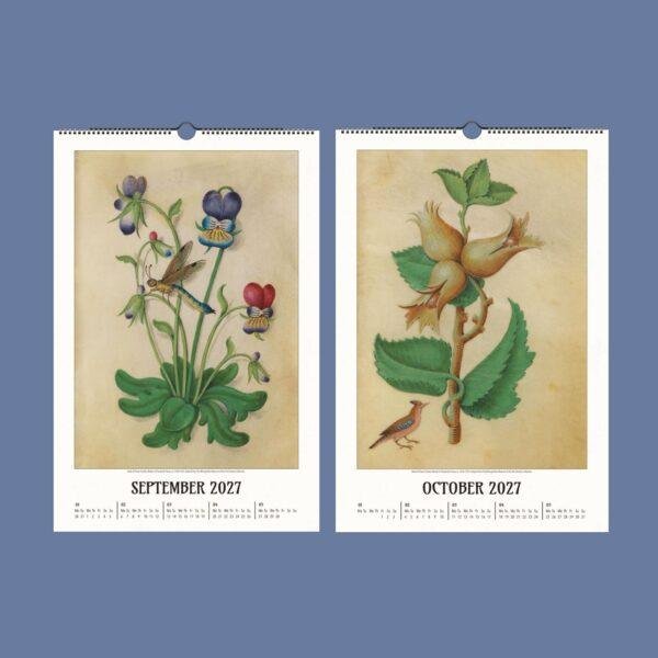 Renaissance Art Calendar – Claude de France, French Artist, Botanical Artwork, Semi-Glossy Paper